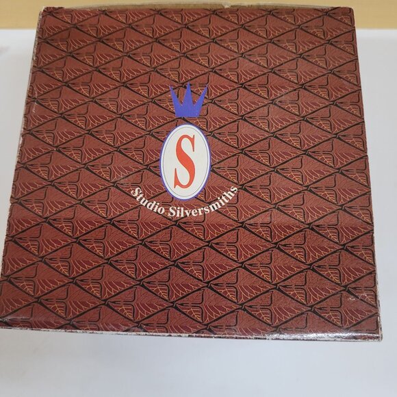 Studio Silversmith Handkerchief Votive Candle Silver Plate 7'' x 4'' Patina - Picture 10 of 10